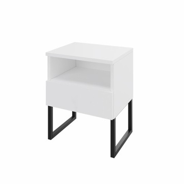 Szafka nocna z nóżkami, szuflada i półka, click-on, szerokość 40 cm