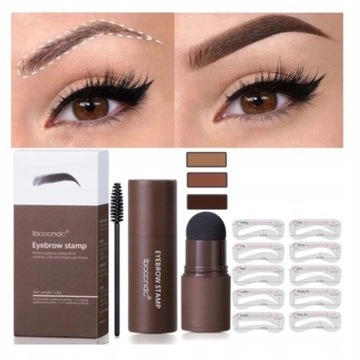 Zestawpieczątek i szablonów pomady Dark Brown Brow