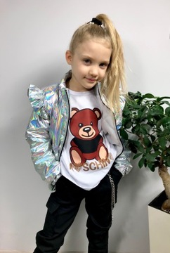 КУРТКА BEAR Spring голографическая серебро 110