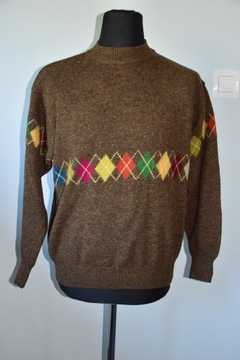 BENETTON WOOL SWETER MĘSKI WEŁNIANY M VINTAGE