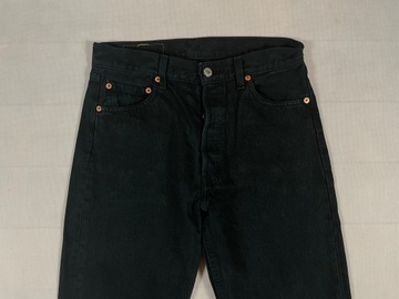 Levis Spodnie Jeansy Męskie Czarne 501 W30 L34