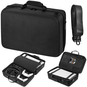ETUI KUFEREK WALIZKA TORBA DO PLAYSTATION 5 PS5 CZARNY