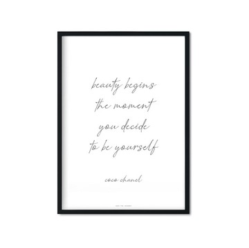 decide to be yourself | Plakat A4