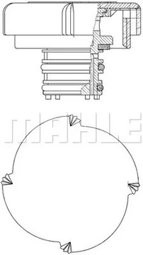 MAHLE BEHR КРЫШКА РАДИАТОРА BMW 5 E39 F10 F07