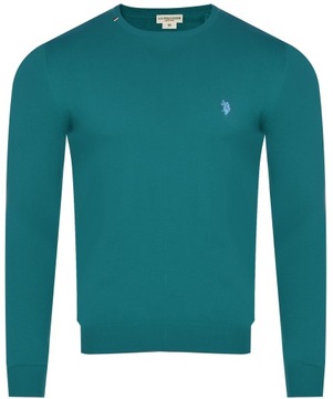U.S. POLO ASSN. - SWETER MĘSKI BURT 53241 EH33 SWETER BAWEŁNIANY