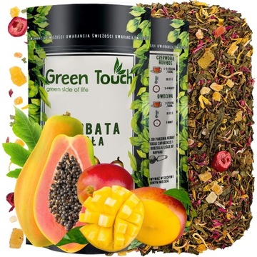 Zielona herbata RAJSKI PTAK liściasta mango papaja ananas Green Touch 50 g
