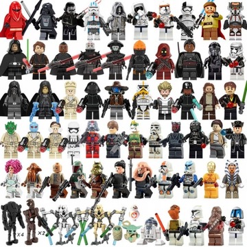 KLOCKI GRA FIGURKI Star Wars 3-7CM 68szt.