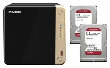 Serwer plików NAS QNAP TS-464-8G + 2x 2TB WD Red