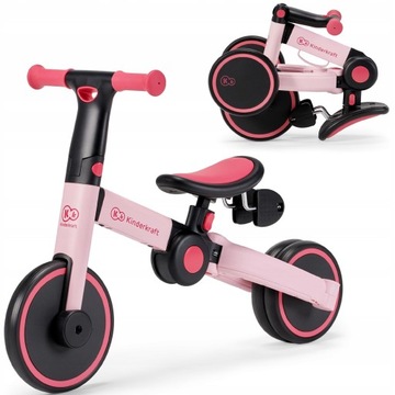 KINDERKRAFT 4TRIKE ROWEREK TRÓJKOŁOWY BIEGOWY 3w1