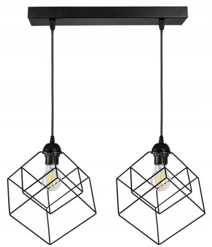 Lampa Sufitowa Żyrandol Druciany DRUT Loft LED HIT