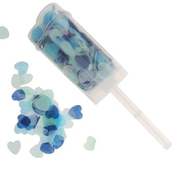 Biodegradowalny Popper Push Heart Confetti