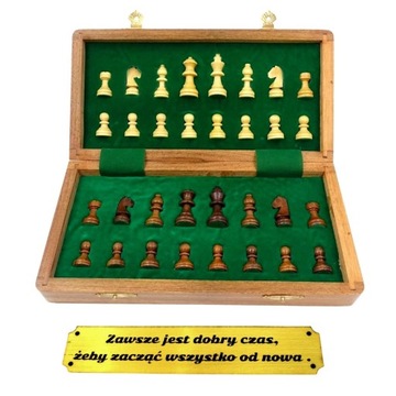SZACHY dla DZIADKA MAGNETYCZNE DREWNO TURYSTYCZNE