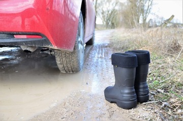 Kalosze piankowe męskie lekkie ocieplane eva krótkie ogrodowe buty FARMER