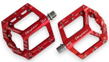 ПЕДАЛИ ПЛАТФОРМА BICYKLON DX1 — КРАСНЫЕ # LIGHT 305 г DH FR DIRT ENDURO MTB