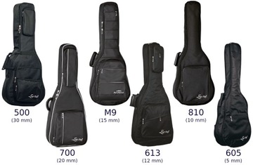 605W Pokrowiec na gitarę akustyczną typu Western Pianka 5 mm Ever Play