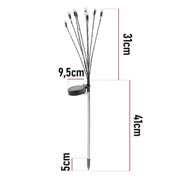 СОЛНЕЧНАЯ САДОВАЯ ЛАМПА Дерево Одуванчик СВЕТОДИОДНЫЙ ФЕЙЕРВЕРК
