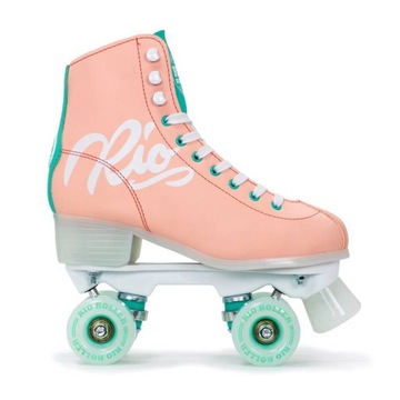 Wrotki RIO ROLLER Script Quad Skates Brzoskwiniowe 40.5