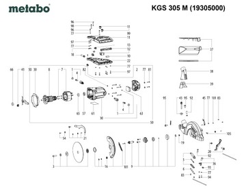 316061420 МЕТАБО РЫЧАГ ПРУЖИННЫЙ КОМПЛЕКС КГС 254/305 М