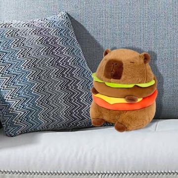 Pluszowa Kanapa Kapibara Hamburger Wyjątkowy Salon Home Decor Kapibara 20cm