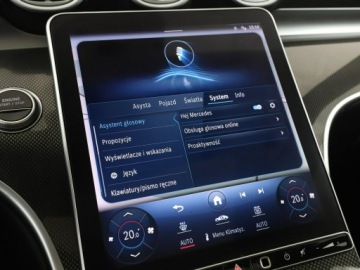 Mercedes Klasa C W206 Limuzyna Plug-in 2.0 300e 313KM 2021 Mercedes C 300 PHEV full LED skóra/alcantara, zdjęcie 27