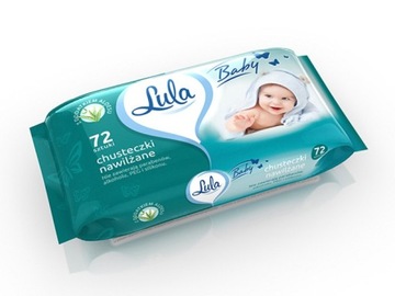 Chusteczki nawilżane z aloesem LULA BABY 72 szt.