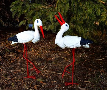 Декоративная садовая фигурка Два аиста НАБОР
