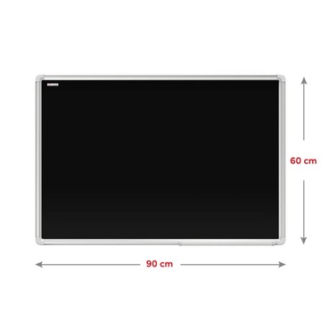 Магнитная доска 90х60 см - черная