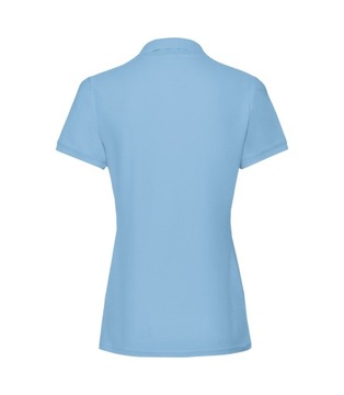 Damska Koszulka Polo Lady-Fit Premium Błękitna XL