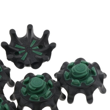 20 szt. Buty do golfa Kolce 3x1,5 cm Ciemnozielone