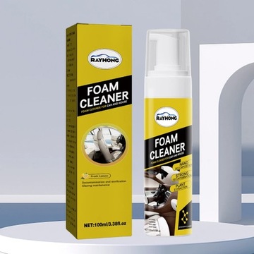 Пенный очиститель салона автомобиля, спрей, мощная пена для обеззараживания кожаных сидений