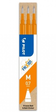 3 x Wkład 0,7mm pomarańczowy do FRIXION PILOT