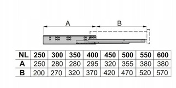 Направляющая Sevroll DXS-3D с замком L-350