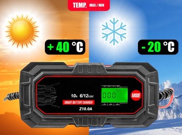 МИКРОПРОЦЕССОРНЫЙ ВЫПРЯМИТЕЛЬ ЗАРЯДНОЕ УСТРОЙСТВО GEL AGM LCD 6V 12V 10A