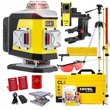 NIVEL SYSTEM LASER KRZYŻOWY CL4R RED ZESTAW CLS-4