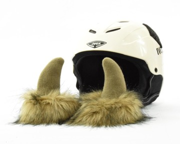 Ozdoba na kask narciarski - rogi RÓŻKI 