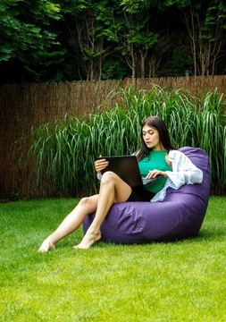 Большой садовый пуф PEAR, водонепроницаемый, 4XL