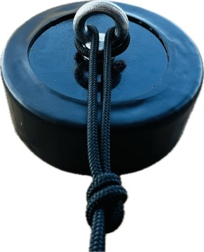 Twinsstal Ciężarek kotwiczny ogumowany 12kg z linka poliestrowa 6mm x 10m
