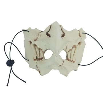 Werewolf Mask Unisex Soft Half Face Demon Mask Halloween Rave Costume Prop