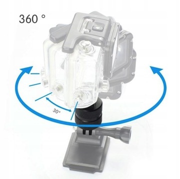 Adapter Aluminiowy Obrotowy 360° SHOOT na Rower Motor dla GOPRO (GP.33)