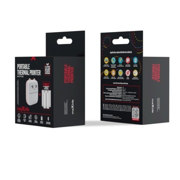 МИНИ-ТЕРМОПРИНТЕР DRUKUŚ CAT ДЛЯ ФОТО НАКЛЕЙКИ, ПОРТАТИВНЫЙ + РОЛИКИ