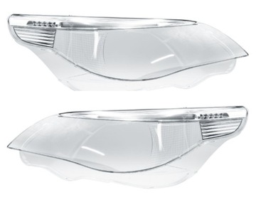 BMW 5 E60 E61 03-07 SZKŁO KLOSZ REFLEKTORA KOMPLET