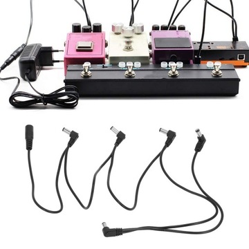Распределитель питания педали эффектов от 1 до 5, 5-контактный, RD
