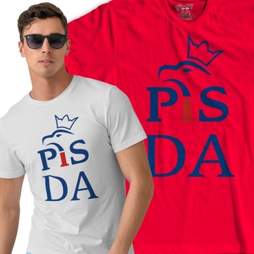 KOSZULKA T-SHIRT PIS PO POLITYKA PRAWO I SPRAWIEDLIWOŚĆ 800 PLUS S