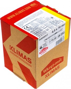 ВИНТЫ СТОЛЯНЫЕ 4,5x70 TORX С КОНИЧЕСКОЙ ГОЛОВКОЙ 250 шт.