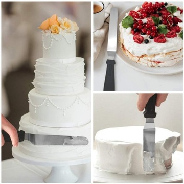 Лопатка кондитерская изогнутая для кремовых тортов ЕВРО