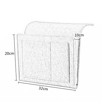 Filcowe Sofa Nocny organizer Domowy