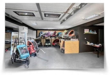 Hamax Outback 1 рядный прицеп с регулируемой спинкой, черный