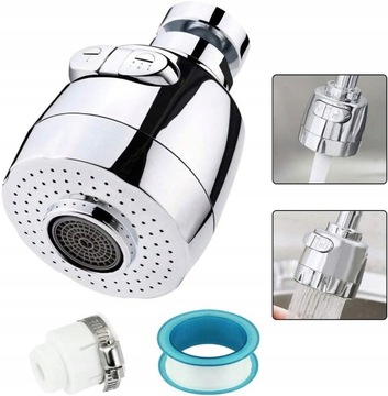 360 stopni obrotowa bateria wodna, kran Aerator o