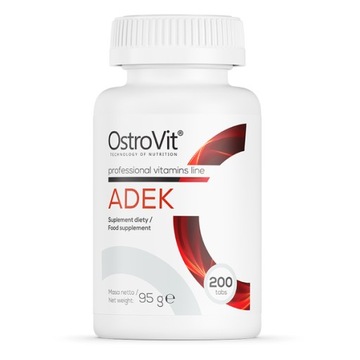 OstroVit ADEK 200 tabs WITAMINA ADEK MAX DAWKA