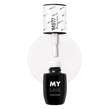 Mylaq Lakier hybrydowy M877 MY MILKY WHITE 5 ml
